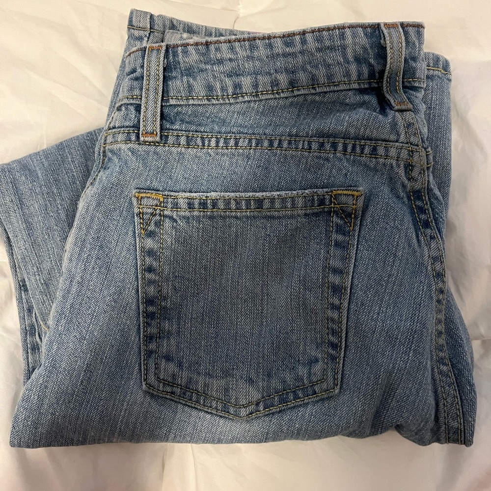 Vintage mid rise straight leg jeans